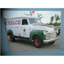 Texaco Delivery Truck retro style advertising sign