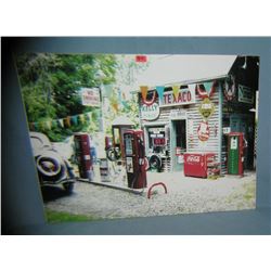 Antique Texaco service station retro style sign