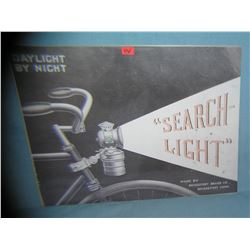 Antique Bicycle Search Light retro style sign