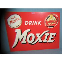 Drink Moxie retro style advertising sign