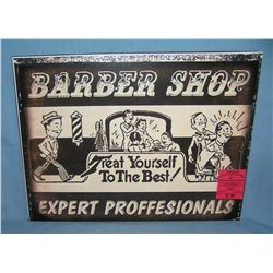 Barber Shop retro style advertising sign