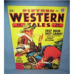 Western Tales retro style advertising sign