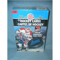 Hockey cards factory sealed box includes rookies