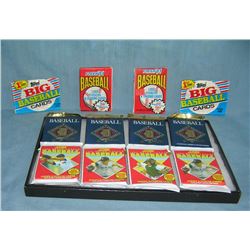 Collection of unopened baseball card packs