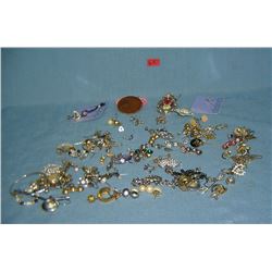 Vintage costume jewelry earrings and accessories