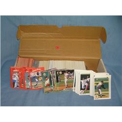 Box full of vintage baseball cards