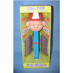 PEZ fireman giant sized PEZ candy roll dispenser