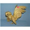 Image 1 : Gold gilded solid brass rooster
