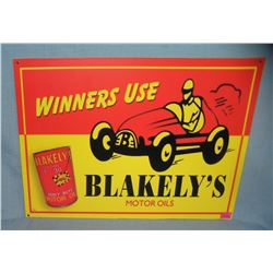 Blakeley's motor Oil retro style avertising sign