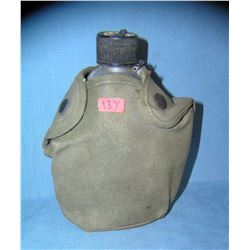 US military canteen and cover