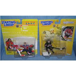 Pair of Starting Lineup Hockey sports figures