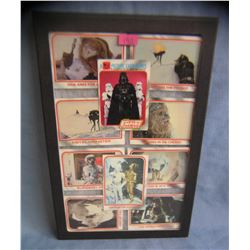 Collection of vintage Star Wars collector cards
