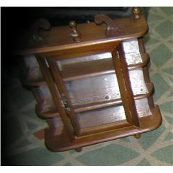 Miniature wood china cabinet