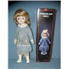 Image 1 : Blue and white dressed collectible porcelain doll in