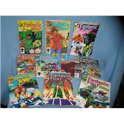 Collection of vintage Marvel Fantastic 4 comic books