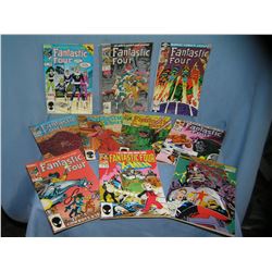 Collection of vintage Marvel Fantastic 4 comic books