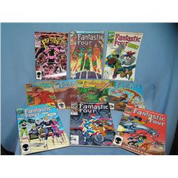 Collection of vintage Marvel Fantastic 4 comic books
