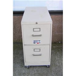 Two drawer file cabinet