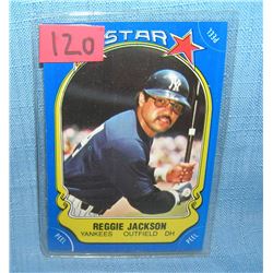 Vintage Reggie Jackson Fleer all star baseball card