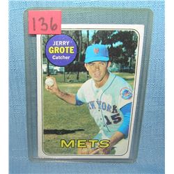 Vintage Jerry Grote NY Mets all star baseball card