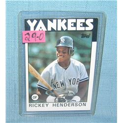 Vintage Ricky Henderson all star baseball card