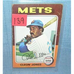 Vintage Cleon Jones NY Mets all star baseball card