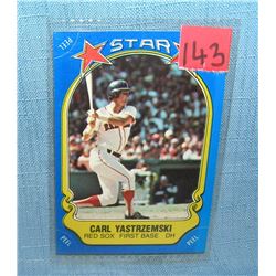 Vintage Carl Yastrzemski all star baseball card