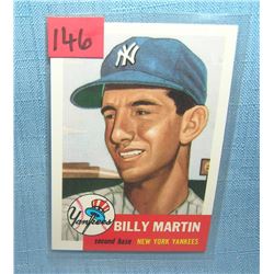 Billy Martin all star retro baseball card