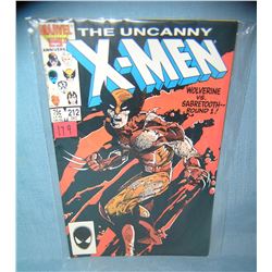 Xmen comic book featuring Wolverine VS Sabertooth