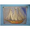 Image 1 : Folk art sailing ship all wood and brass