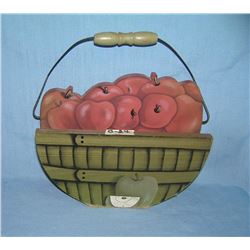 Antique country basket themed wall display