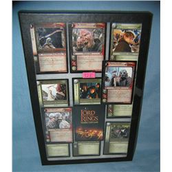 Collection of vintage Lord of the Rings collector cards