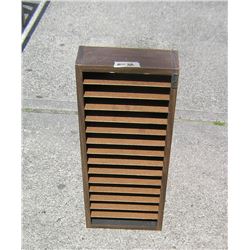 Walnut storage box with dividers