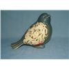 Image 1 : Porcelain painted bird 3 inches high by 6 inches long