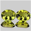 Image 1 : Natural Green Gold Lemon Quartz Pair 15x12 MM - VVS