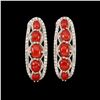 Image 1 : Natural Italian Red Coral Earrings