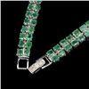 Image 3 : Natural Rich Green Emerald 98.27 Cts Bracelet