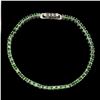 Image 1 : Natural Unheated Round Tsavorite Garnet Bracelet