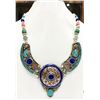 Image 1 : Tibet Natural Stone Tribal Queen Royal Necklace