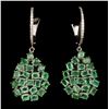 Image 1 : Natural Untreated emerald 42.70 Cts Earrings