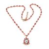 Image 3 : Natural Sky Blue Topaz & Pink Tourmaline Necklace