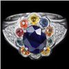 Image 1 : Natural Multi Color Sapphire Ring