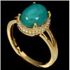 Image 2 : Natural Turquoise Unheated 10x8 MM Ring