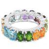 Image 1 : Natural Opal & Multi Gem Eternity Band