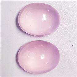 Natural Pastel Pink Rose Quartz Pair 40.95 CT Flawless
