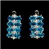 Image 1 : Natural Brazil AAA Neon Blue Apatite Earrings