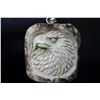 Image 1 : Hand Carved Antler Eagle Pendant