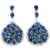 Image 1 : Natural Oval BLUE SAPPHIRE 50 Ct Earrings