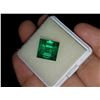Image 1 : Natural Princess Cut Forest Green Emerald 7.90 Cts