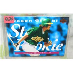 Jason Giambi rookie baseball card